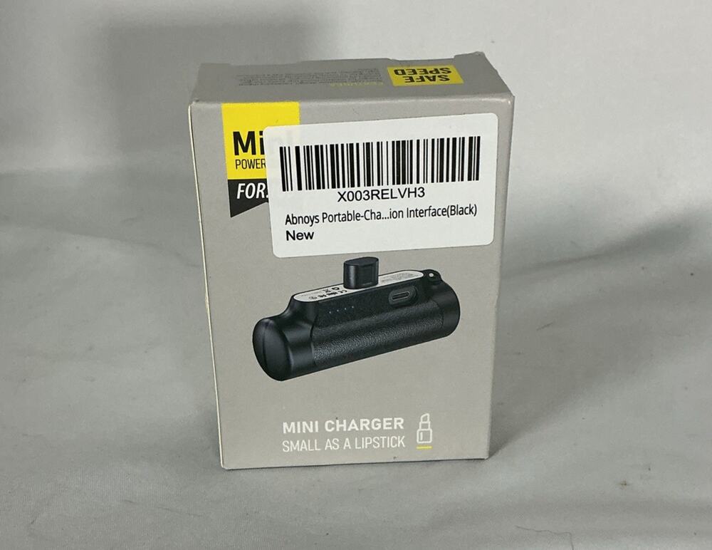 SY01 Mini Portable Power Bank for Apple iPhone Black NEW